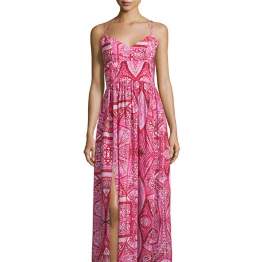 AMANDA UPRICHARD RIO SILK MAXI
DRESS
